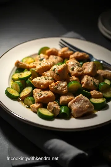 Poulet Sauté aux Courgettes et Herbes Fraîches presentation