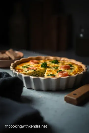 Quiche Brocoli et Saumon : Une Déli-cieuse Évasion Culinaire presentation