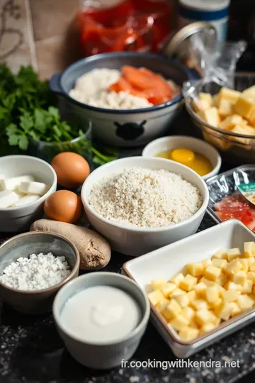 Quiche Poireaux Saumon ingredients