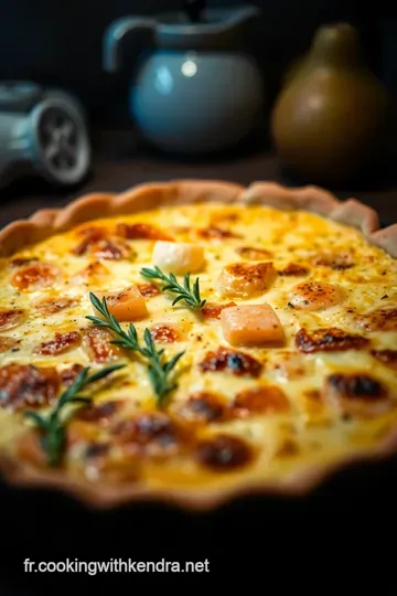 Quiche Poireaux Saumon presentation