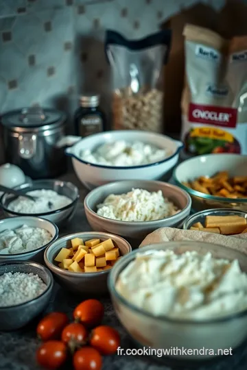 Recette de Pâte Sans Gluten Parfaite pour Tartes et Quiches ingredients