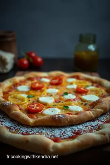 Recette de Pizza au Chèvre et Miel presentation