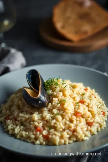 Risotto aux Saint-Jacques : Un Délice Crémeux aux Saveurs Maritimes presentation