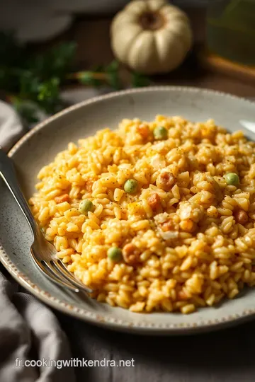 Risotto Crémeux au Potimarron et Parmesan presentation