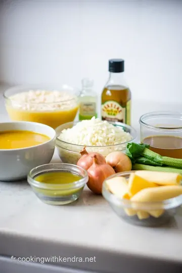 Risotto Crémeux aux Poireaux et Parmesan ingredients
