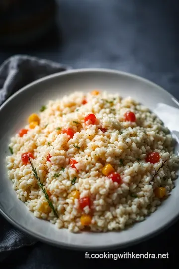 Risotto Crémeux aux Poireaux et Parmesan presentation