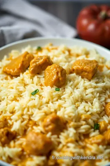 Riz au Poulet et Curry : Évasion Culinaire du Confort presentation