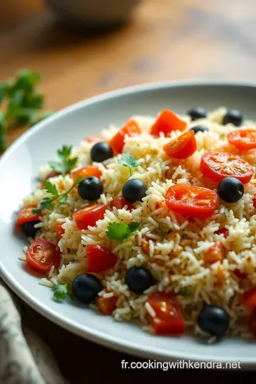 Salade de Riz Colorée et Fraîche presentation