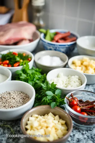 Saucisse Fumée Maison aux Herbes et Épices ingredients