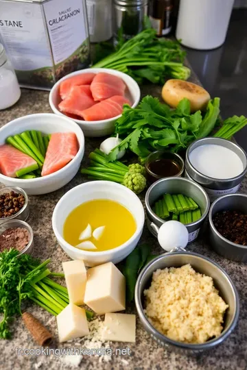 Saumon aux Épinards Crémeux et Parmesan ingredients