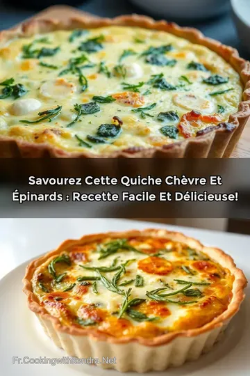 Savourez cette Quiche Chèvre et Épinards : Recette Facile et Délicieuse!