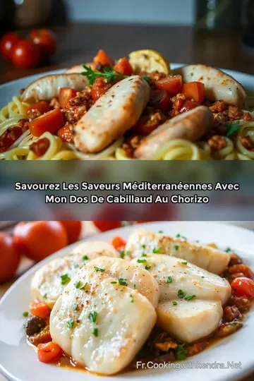 Savourez Les Saveurs Méditerranéennes avec Mon Dos de Cabillaud au Chorizo