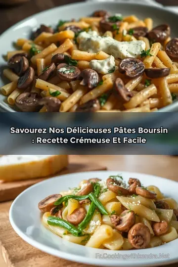 Savourez nos délicieuses pâtes Boursin : Recette crémeuse et facile