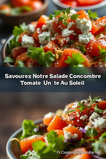 Savourez notre Salade Concombre Tomate: Un Été au Soleil!