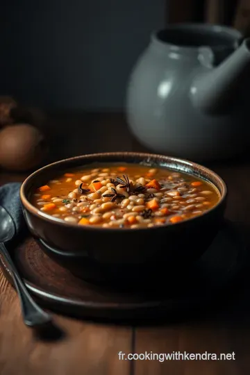Soupe de Lentilles Corail aux Épices Douces presentation