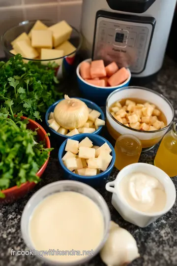 Soupe de Potiron Crémeuse au Thermomix ingredients