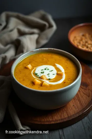 Soupe de Potiron Crémeuse au Thermomix presentation