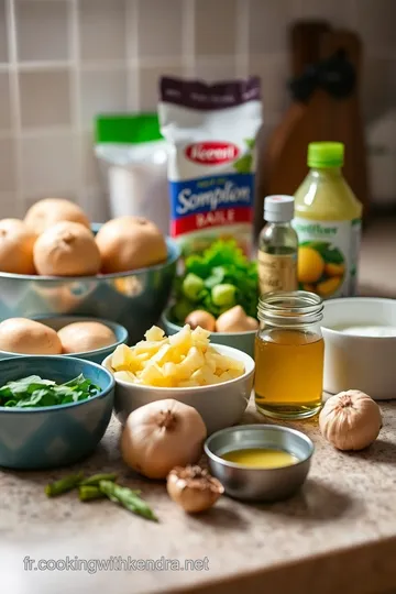 Soupe Patate Douce Crémeuse au Lait de Coco ingredients