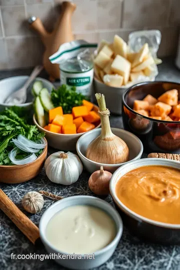 Soupe Veloutée de Potimarron et Châtaignes ingredients