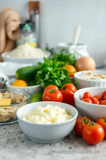Tarte aux Courgettes et Tomates ingredients