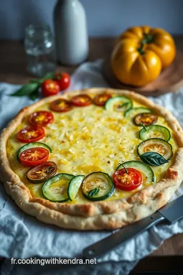 Tarte aux Courgettes et Tomates presentation