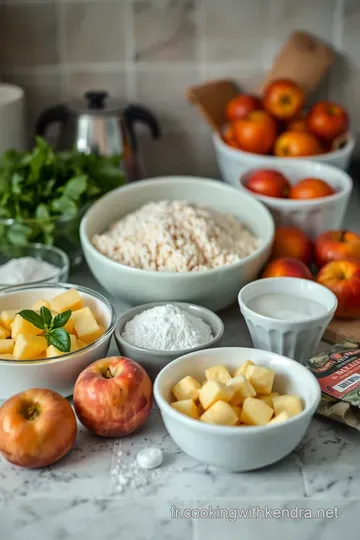 Tarte aux Nectarines Épicée ingredients