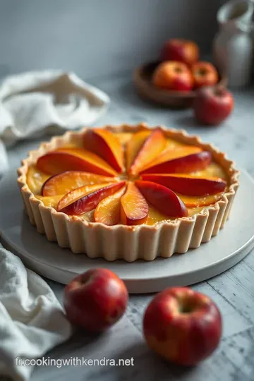 Tarte aux Nectarines Épicée presentation