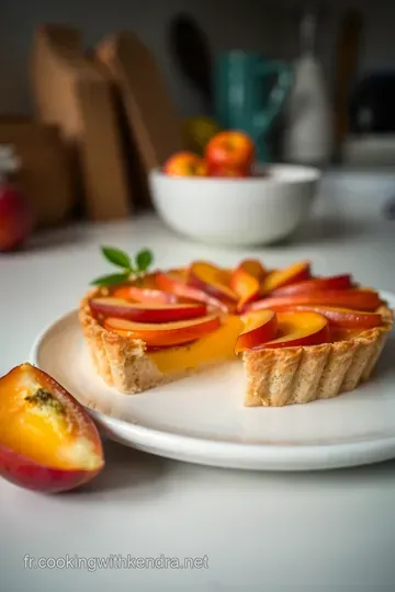 Tarte aux Nectarines Épicée steps