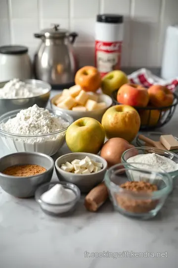 Tarte aux Pommes et Cannelle : Facile Rapide et Parfumée ingredients
