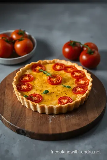 Tarte Thon Tomate presentation
