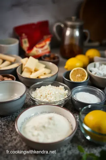 Tartelette au Citron Meringuée : Délicatesse d' agrumes et légèreté sucrée ingredients