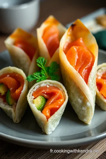 Temaki : Les Cones de Sushi Main Pour Une Évasion Culinaire presentation
