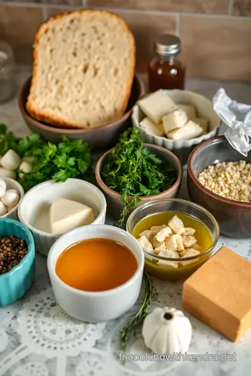 Toast de Chèvre Monté au Miel et aux Herbes ingredients