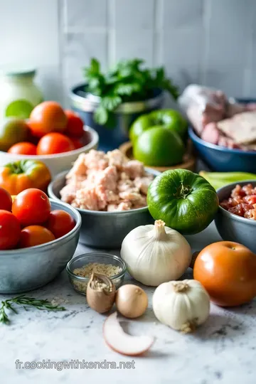 Tomates Farcies à la Provençale : La cuisson parfaite pour un classique du Sud ingredients