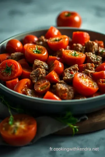 Tomates Farcies à la Provençale : La cuisson parfaite pour un classique du Sud presentation