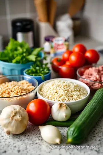 Tomates Farcies aux Saveurs de Provence ingredients