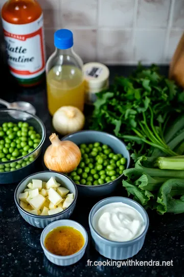 Velouté de Petits Pois à la Crème & Menthe Fraîche ingredients