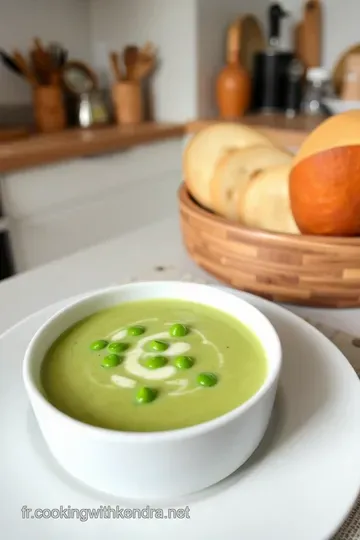 Velouté de Petits Pois à la Crème & Menthe Fraîche steps