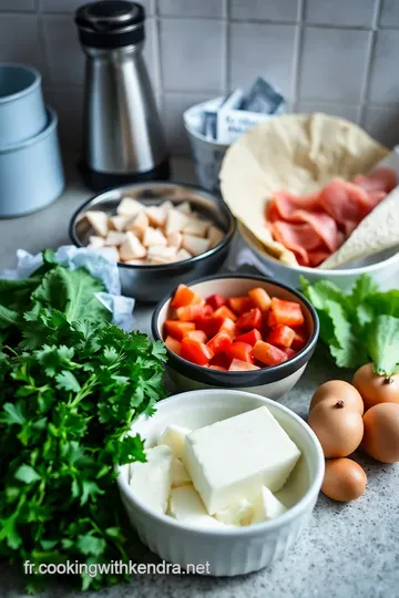 Wrap au Jambon et Fromage Frais ingredients