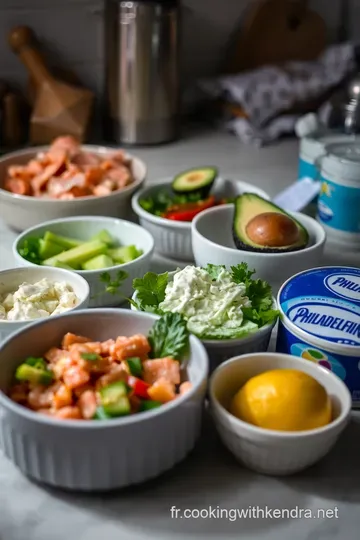 Wrap au saumon fumé avocat et fromage frais : fraîcheur et élégance en toute simplicité ingredients