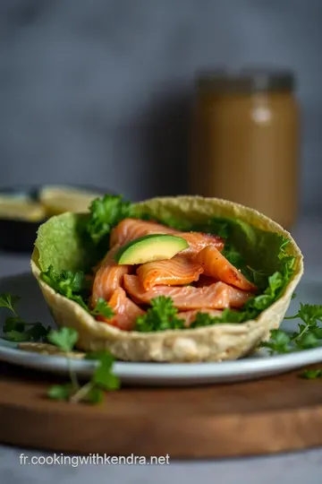 Wrap au saumon fumé avocat et fromage frais : fraîcheur et élégance en toute simplicité presentation