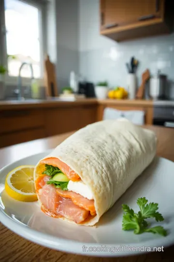 Wrap au saumon fumé avocat et fromage frais : fraîcheur et élégance en toute simplicité steps