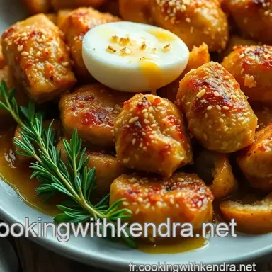 Aiguillettes de Poulet Dor&eacute;es au Miel et S&eacute;same - Recette Facile et Savoureuse Fiche recette