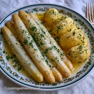 Asperges Blanches Pommes Vapeur pour 4