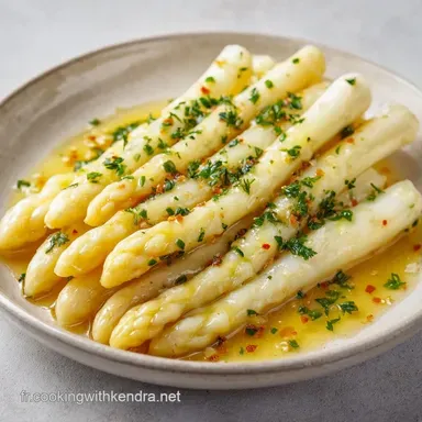 Asperges Blanches Sauce Chaude pour 4 Fiche recette