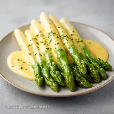 Asperges Blanches Sauce Cr&egrave;me Velout&eacute;e Fiche recette