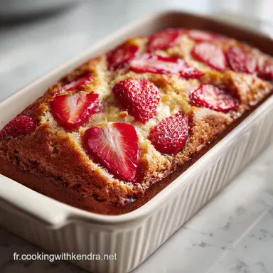 Nostalgie Surprenante du Banana Bread : G&acirc;teau Moelleux aux Fraises Fiche recette