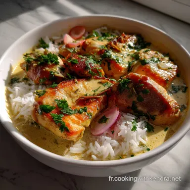 Recette de Blanquette de Poissons au Lait de Coco et Curry Rapide Fiche recette