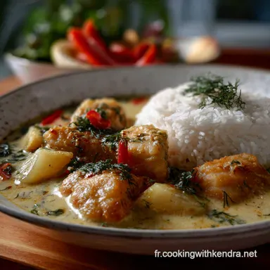 Recette de Blanquette de Poisson au Lait de Coco Onctueuse Fiche recette