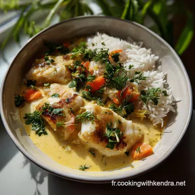 Recette de Blanquette de Poisson au Lait de Coco Onctueuse
